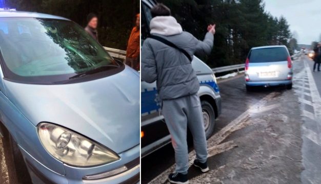 Конфликт в очереди на польской границе. В Peugeot разбили стекло...