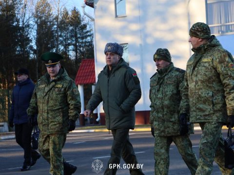 По поручению Президента Республики Беларусь проверена маневренная группа Брестской погрангруппы